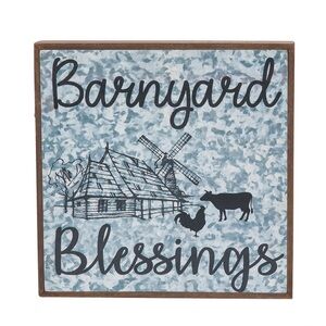 Barnyard Blessings Wall Sign